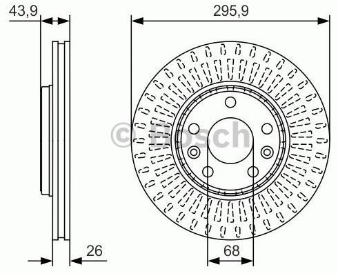 BOSCH 0986479S93 — FREN AYNASI RENAULT GRAND SCÉNIC III, LAGUNA, LAGUNA III, LATITUDE, MEGANE III, SCÉNIC III 1.2, 1.4