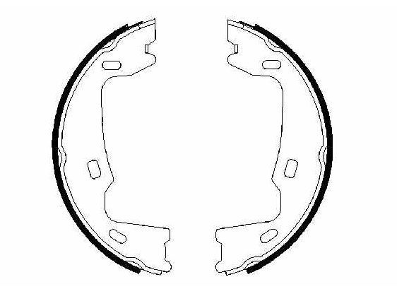 BOSCH 0986487214 — ARKA PABUÇ BALATA VECTRA A (88 95) VECTRA B (95 03) OMEGA (91 97) ASTRA F (91 98)