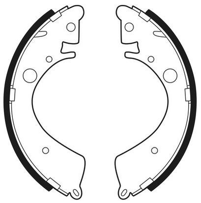 BOSCH 0986487323 — ARKA KAMPANA PABUÇ BALATA HONDA CIVIC 1.4L 1.6L D14A4 D14Z2 D16Y4 EJ EL kasa 96-01 / 1.6L D16V1 VT EC