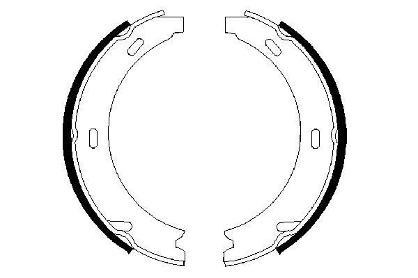 BOSCH 0986487344 — FREN BALATASI ARKA PARK FRENI MERCEDES W124 W210 W140 W220 R170 YAYLI