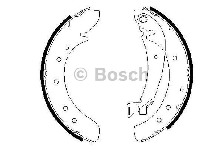 BOSCH 0986487522 — PABUÇLU BALATA (254X57MM ) PEUGEOT BOXER (1800 KG) CITROEN JUMPER (1800 KG) FIAT DUCATO (1800 KG) EXPER