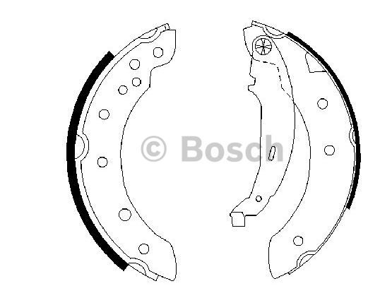 BOSCH 0986487585 — ARKA FREN BALATASI PABUÇ PEUGEOT P106 96-04 P206 98-12 P306 93-02 CITROEN SAXO 96-04 XSARA 97-05 Z X