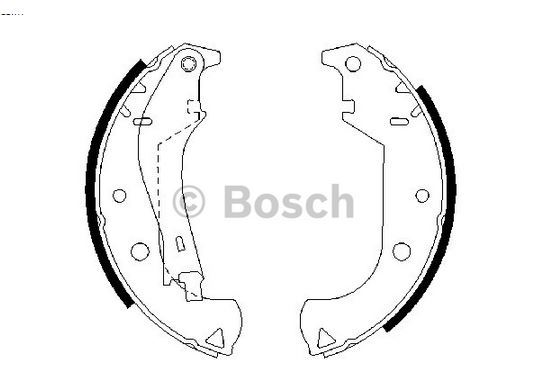 BOSCH 0986487626 — FREN BALATA DOBLO I 01-10 LEVYELI PABUÇ ARKA (AP LOCKHEED FREN SISTEMI IÇIN)