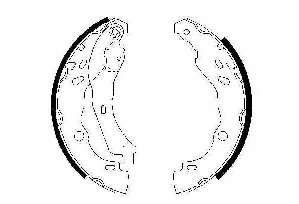 BOSCH 0986487627 — FREN BALATA CLIO IV 12= / C-ELYSEE 12= / 301 12= / C3 II 09-16 / C3 III 16= / CLIO II 00-08 / LOGAN 12= /