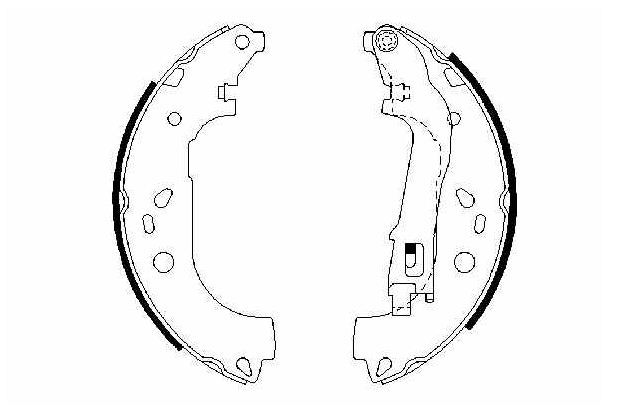 BOSCH 0986487717 — FREN BALATA ALBEA 09= / DOBLO I 05-10 SAFLINE / DOBLO III 10= MAXI LEVYELI YAYLI PABUÇ ARKA
