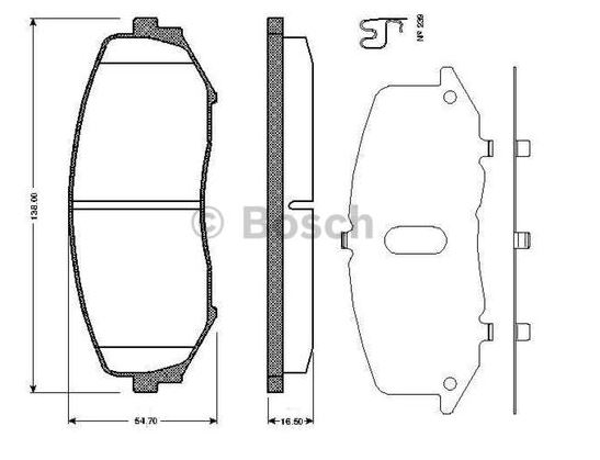 BOSCH 0986494241 — ÖN FREN BALATA SUZUKI GRAND VITARA 2.0L J20A JB420 5 kapı 06> 1.9L F9QB DDİS JB419 05>