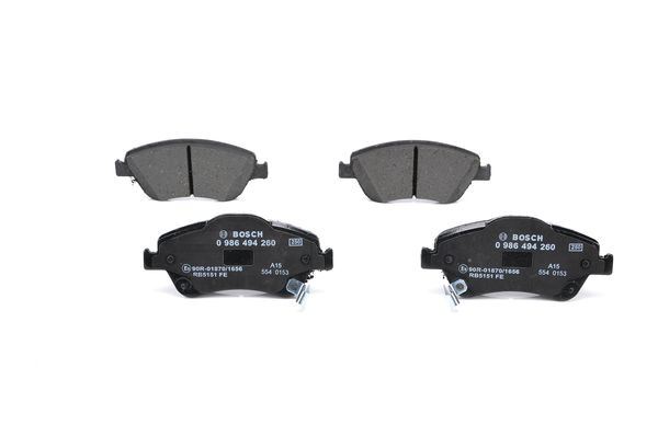 BOSCH 0986494260 — FREN BALATASI ÖN TOYOTA COROLLA D4D 07-12 AURIS D4D 07-12 COROLLA 1.4 D4D 13-