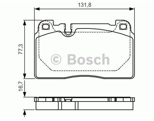 BOSCH 0986494702 — DİSK BALATA ÖN AUDI Q5 (8R)20 TFSI QUATTRO, 20 TDI, 20 TDI QUATTRO, 30 TDI QUATTRO (062012-)