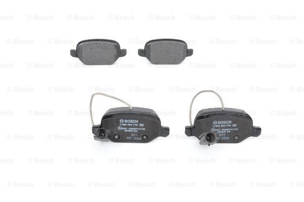 BOSCH 0986494776 — ARKA FREN BALATASI LINEA 1,3D MULTIJET 06 09> 1,4 / 1,4T JET 06 07> / 1,6 / 1,6D MULTIJET 06 09> (CI