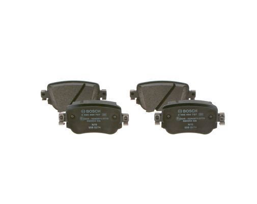 BOSCH 0986494797 — FREN BALATASI ARKA (104.1 MM) SEAT LEON SKODA OCTAVIA III AUDI A1 VOLKSWAGEN CADDY IV 15- ALHAMBRA SHARAN