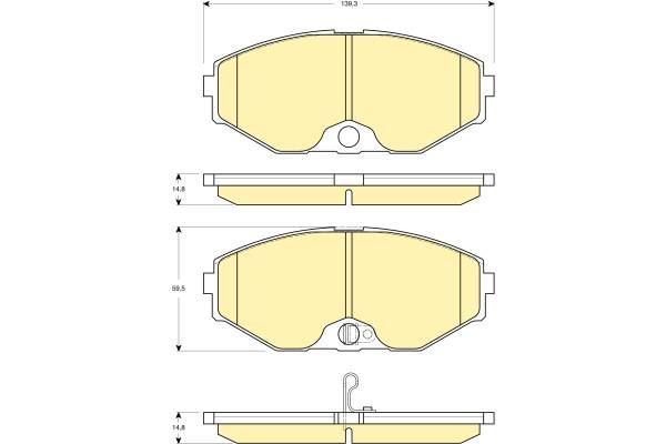 BOSCH 0986495147 — FREN BALATASI ÖN NISSAN MAXIMA QX 2.0 V6 22V 3.0 24V 2.5 00-11