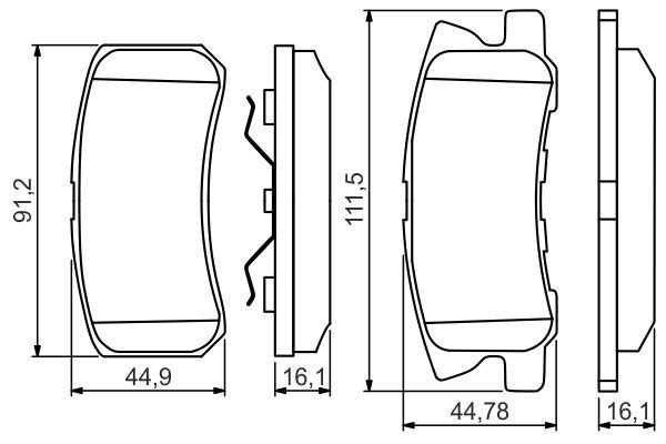 BOSCH 0986495357 — FREN DİSKİ MITSUBISHI PAJERO IV (V8_W, V9_W) 3.8 V6 (V87W) - 182 kW / 248 PS - 10.2006 -