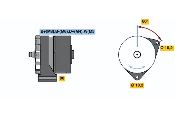BOSCH 0986594651 — ABS SENSÖRÜ ARKA SOL DACIA LOGAN II 12> SANDERO II 12> RENAULT SYMBOL III 13>