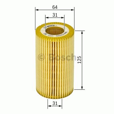 BOSCH 1457429244 — YAĞ FİLTRE MONDEO IV 07-14 2.5 S-MAX 09> 2.5 VOLVO S40 04> 2.4 D5 T5 04-10 S60 II 2.4 D5 2.0 T S80 I 2.4D