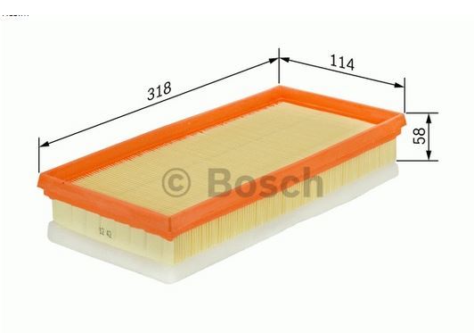 BOSCH 1457433160 — HAVA FİLTRESİ PARTNER 06> BERLINGO 05> P206 04> P207 06> P307 04> P308 07> C3-C4 1.6HDİ 0986TF0099