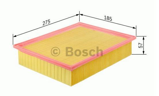 BOSCH 1457433264 — HAVA FİLTRESİ (VW CADDY 96-03 POLO CLS 96-00 SEAT TOLEDO 92-99 SKODA FELICIA 95-01)