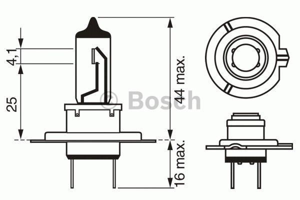 BOSCH 1987302079 — AMPUL PLUS 50 H7 12 V 55W %50 FAZLA ISIK (FAR AMPULU)