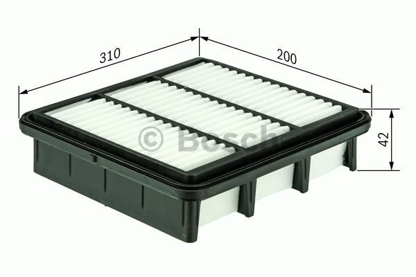 BOSCH 1987429162 — HAVA FİLTRESİ OPEL, MAZDA FRONTERA B, MONTEREY A, MONTEREY B 626 II 2.2, 3.2, 3.5, 2.0 86-04
