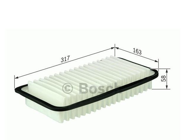BOSCH 1987429183 — HAVA FİLTRESİ TOYOTA AVENSIS 2.0L 1CDFTV CDT250 03-08 / COROLLA 1.4L 1ND-TV NDE120 04-06 / VERSO 2.0 L