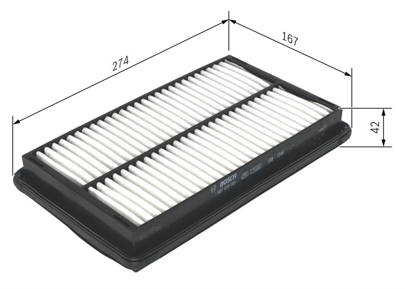 BOSCH 1987429185 — HAVA FİLTRESİ HONDA ACCORD 98-03