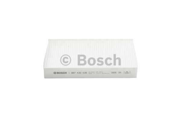BOSCH 1987432039 — KABİN FİLTRESİ RENAULT CLIO II 1 0, 1.2, 1.4, 1.5DCI, 1.6, 1.9DIESEL, 2.0, 3 0, KANGOO 1 0, 1.2, 1.4