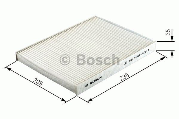 BOSCH 1987432113 — POLEN FİLTRESİ KARBONSUZ FOCUS II 1.6TDCİ 1.8 2.0 TDCİ 2004-201212 VOLVO S40 C70 V50 C30 04-12