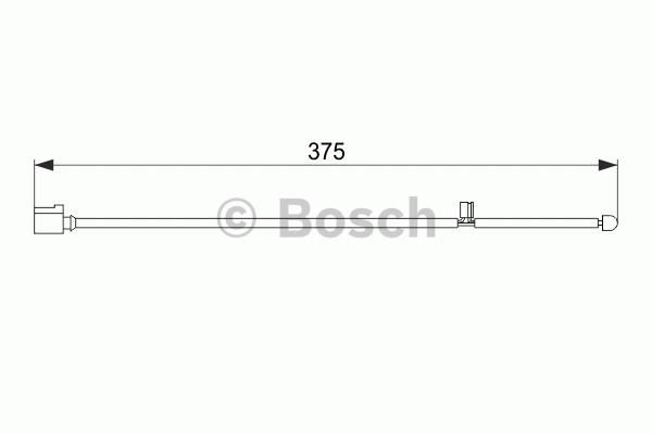 BOSCH 1987474562 — BALATA İKAZ KABLSOU VOLKSWAGEN TOUAREG (7LA, 7L6, 7L7), CROSSOVER, 10.2002 - 01.2013