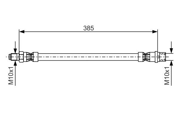 BOSCH 1987476439 — FREN HORTUMU ÖN MERCEDES W202 S202 W203 S203 CL203 C208 C209 W204 W210 S210 C207 R171 R172