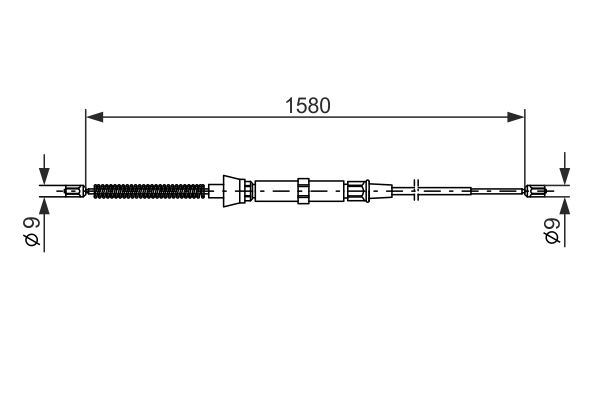 BOSCH 1987477806 — TEL EL FREN POLO / IBIZA / FABIA 02-09 KAMPANA (1585 MM)