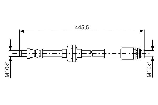 BOSCH 1987481668 — FREN HORTUMU ARKA FORD FOCUS-CMAX 12> UZUNLUK: 420mm