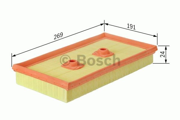 BOSCH F026400342 — HAVA FİLTRESİ POLO / GOLF7 / PASSAT / A3 / LEON / TIGUAN 13= CJZA-CJZB-CYVA-CYVB-CPVA 1.2 TSI-1.4 TSI