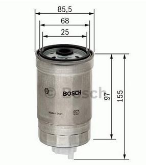 BOSCH F026402048 — YAKIT FİLTRESİ (DİZEL) FIAT DOBLO 1.9 JTD 02- /STILO 1.9 JTD 03-/ALFA ROMEO 147-156 1.9 JTD
