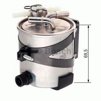 BOSCH F026402061 — MAZOT FİLTRESİ METAL 85 BG / 105 BG MEGANE II SCENIC II 1.5 K9K 724 / 732 INDILI