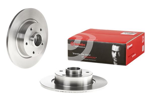 BREMBO 08B39727 — FREN DİSKİ ARKA WITH BEARING KIT RENAULT