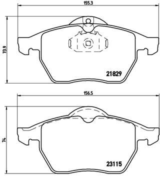 BREMBO P59022 — ÖN BALATA VECTRA B.2.0ı.2.5ı V6 96/7.03 SAAB 900 II 93/2.98 9.3 9.5 98-03