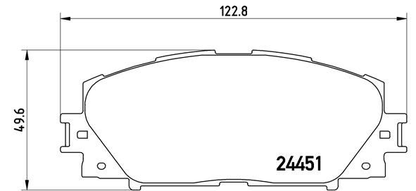 BREMBO P83106 — BALATA FREN ÖN-(TOYOTA YARIS 06/11 ) (JAPONYA MONTAJ)