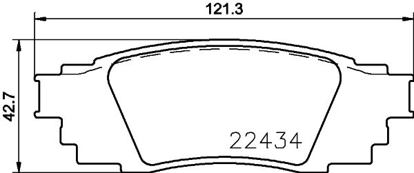 BREMBO P83160 — ARKA FREN BALATA TOYOTA COROLLA CROSS 1.8L 2ZR-FXE Hybrid ZVG12 19>