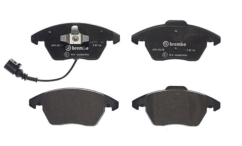BREMBO P85146 — ÖN FREN BALATASI-KABLOLU- (VW CADDY 04-15 GOLF 04-14 PASSAT 06-11 POLO 10- AUDI A3 04-13 SEAT LEON 06-13)