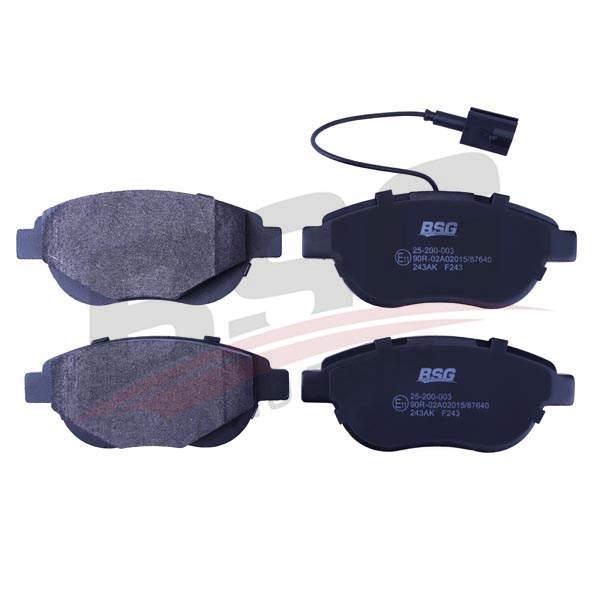 BSG 25200003 — FREN BALATASI ÖN TEK FİŞLİ DOBLO III LİNEA G.PUNTO STILO CORSA D 05-
