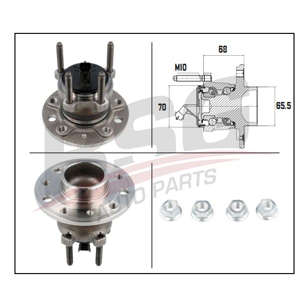 BSG 65600005 — PORYA ARKA RULMANLI VECTRA C SIGNUM ABS LI 5 BIJON 02-08