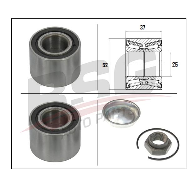 BSG 70605007 — PORYA RULMANI ARKA 106 /206 /306 /XSARA/SAXO 96-