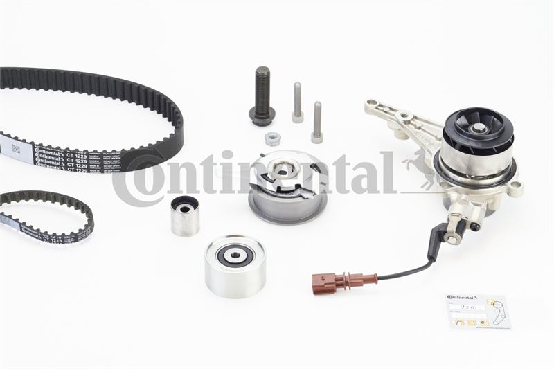 CONTITECH CT1229WP2PRO — TRİGER SETİ+KUMANDA EDILEBILEN DEVİRDAİM+YAĞ POMPA KAYIŞI VW AUDI SEAT SKODA