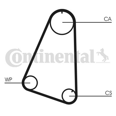 CONTITECH CT504 — TRİGER KAYIŞI 104x150 OPEL CORSA A 1.3 8V 82-93 ASCONA KADET 1.3 8V BEDFORD ASTRA VAN 1.3 5030