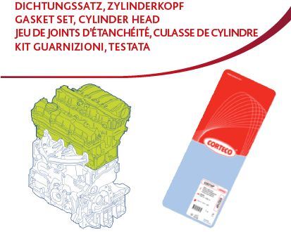 CORTECO 83418446 — MOTOR MOTO TAKIM CONTA ALT ÜST FULL SİLİNDİR KAPAK CONTA KEÇELİ SUBAP LASTİKLİ PSA PARTNER. BERLINGO. 306