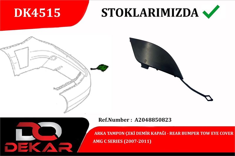 DEKAR DK4515 — ARKA TAMPON CEKI DEMIR KAPAGI MERCEDES-BENZ AMG C (2007-2011)