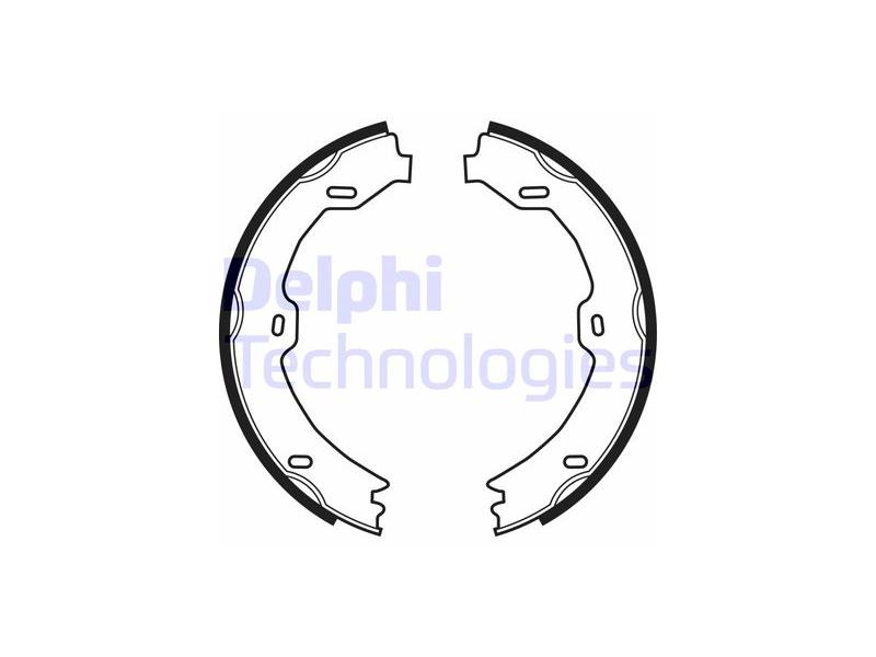 DELPHI LS1923 — FREN BALATASI ARKA PARK FRENI MERCEDES C219 W211 S211 W212 R230