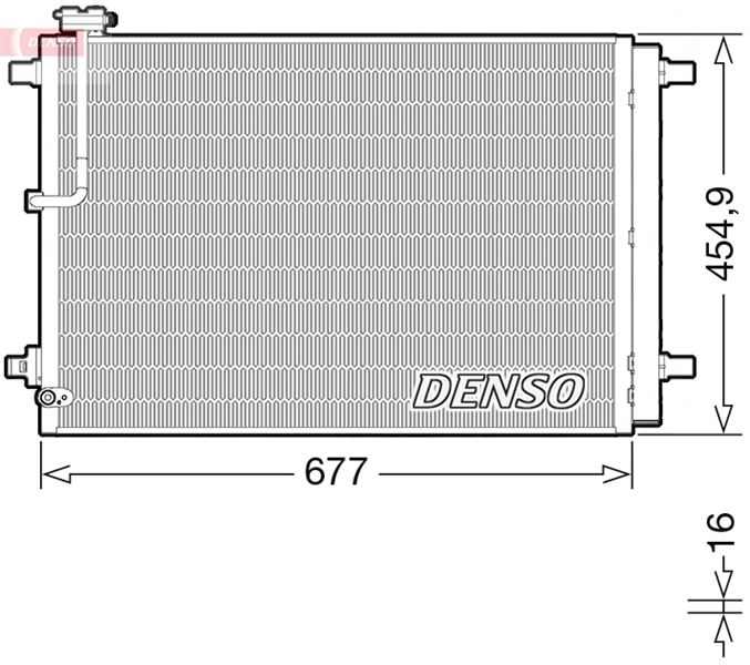 DENSO DCN02046 — KLİMA RADYATÖRÜ AUDI A8