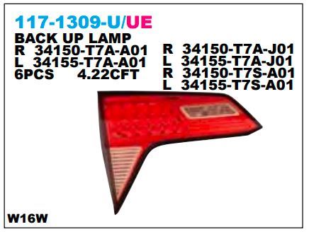 DEPO 1171309RUQ — BAGAJ STOP LAMBASI SAĞ HONDA HRV 15-