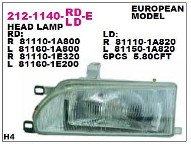 DEPO 2121140RLDE — ON FAR SAG-(TOYOTA COROLLA EURO 88/92 )