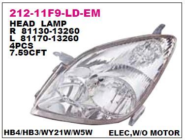 DEPO 21211F9LLDEM — ON FAR SOL TOYOTA COROLLA VERSO 01-03